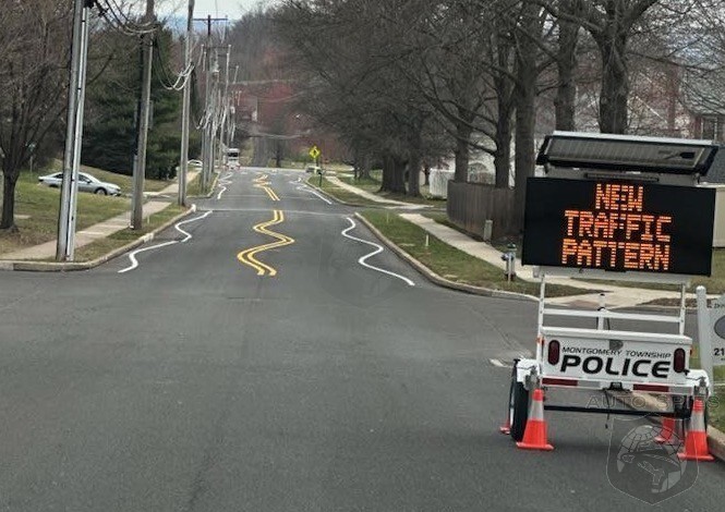 Pennsylvania Town Uses Novel Lane Markings To Slow Traffic Down
